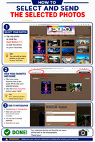INSTRUCTIONS HOW TO SELECT AND SEND PHOTOS