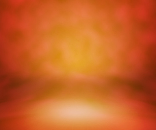 Orange Studio Backdrop with Floor